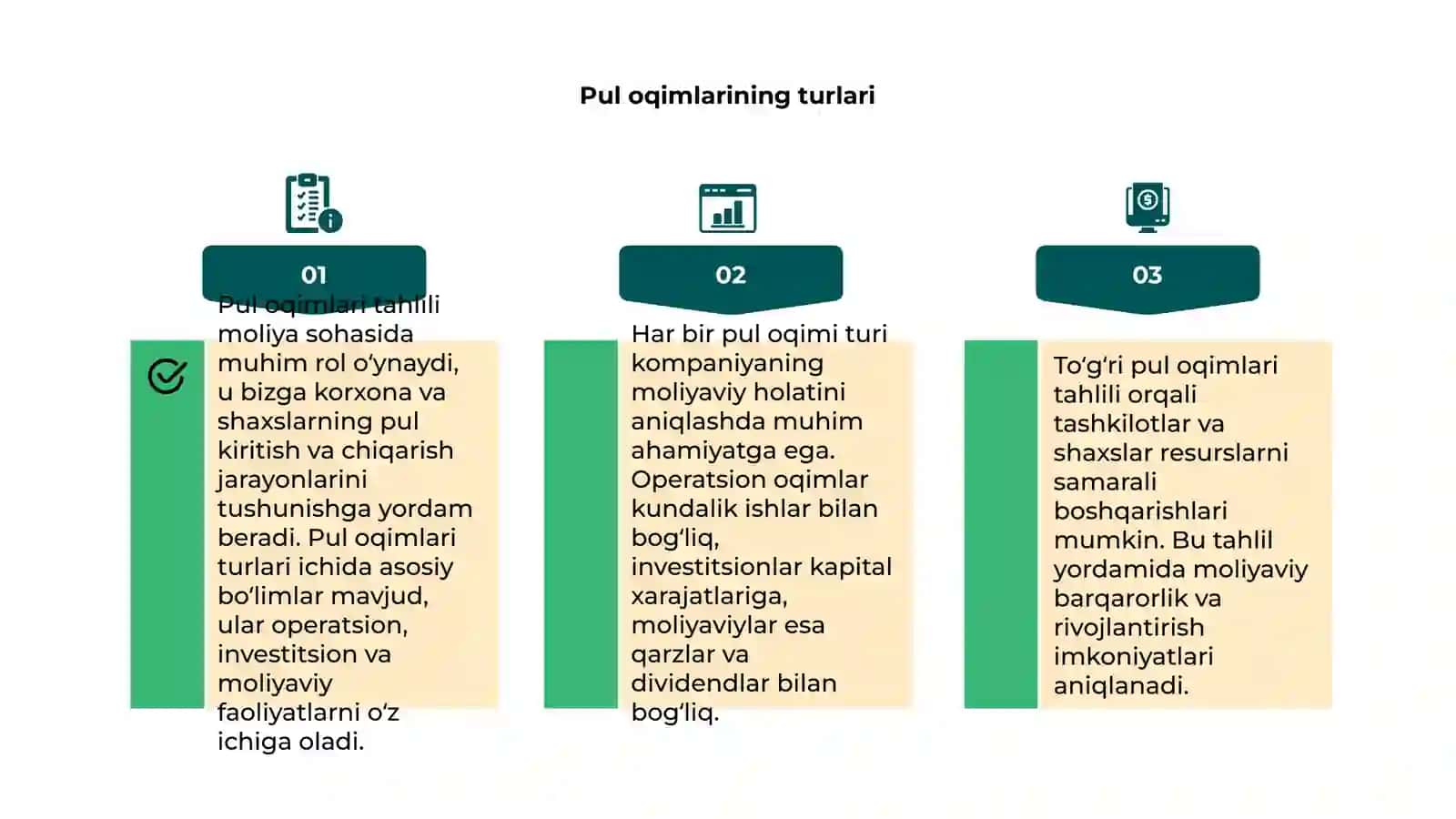 Pul oqimlari tahlili 4