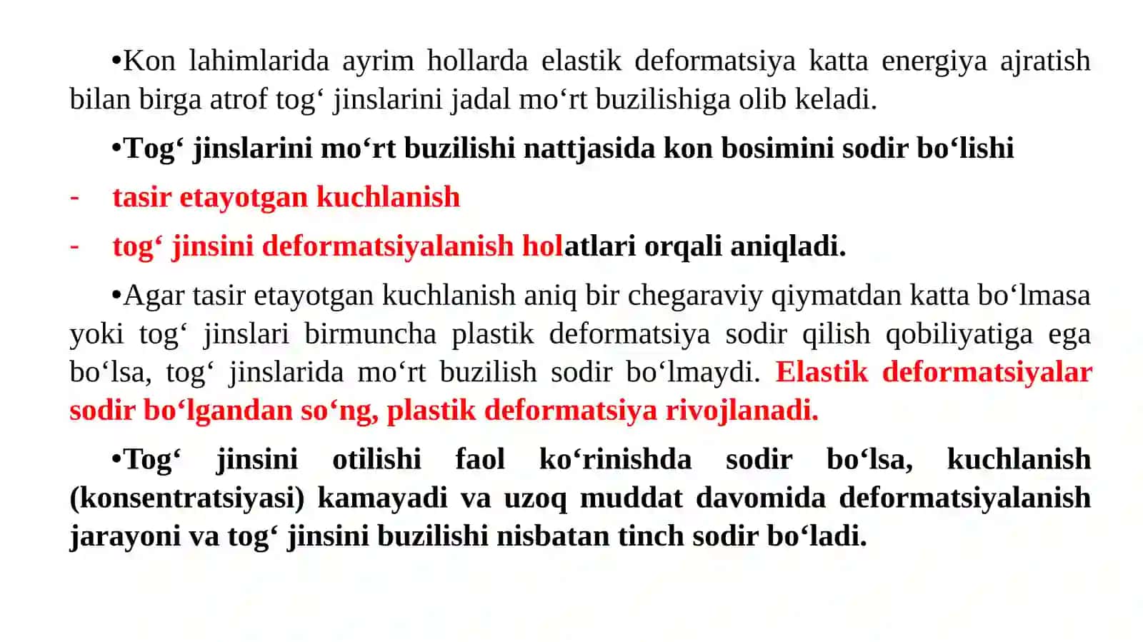 Kon bosimi va mustahkamlik 4