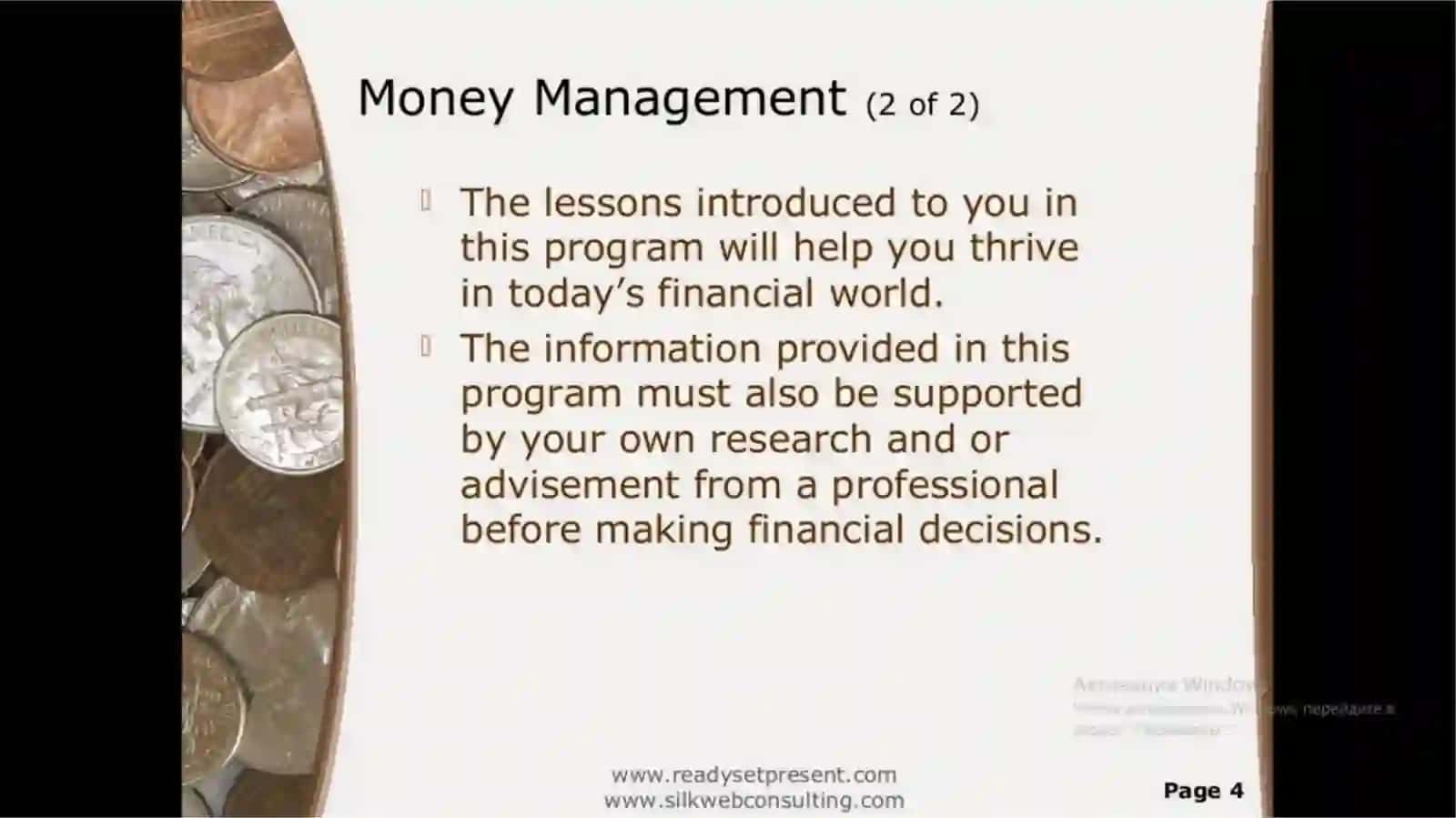 BUDGET AND SAVING MONEY 4