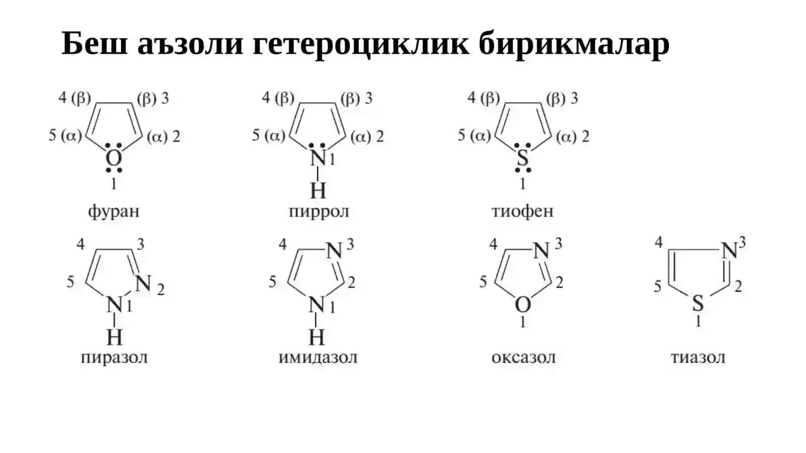 Гетероцикликбирикмалар 4