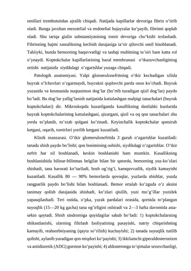 O’tkir va surunkali glomerulonefrit 4