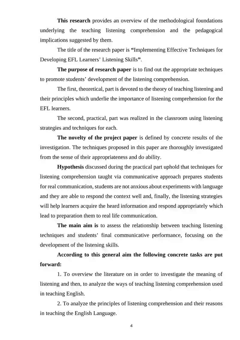 Teaching Listening Comprehension in EFL 4