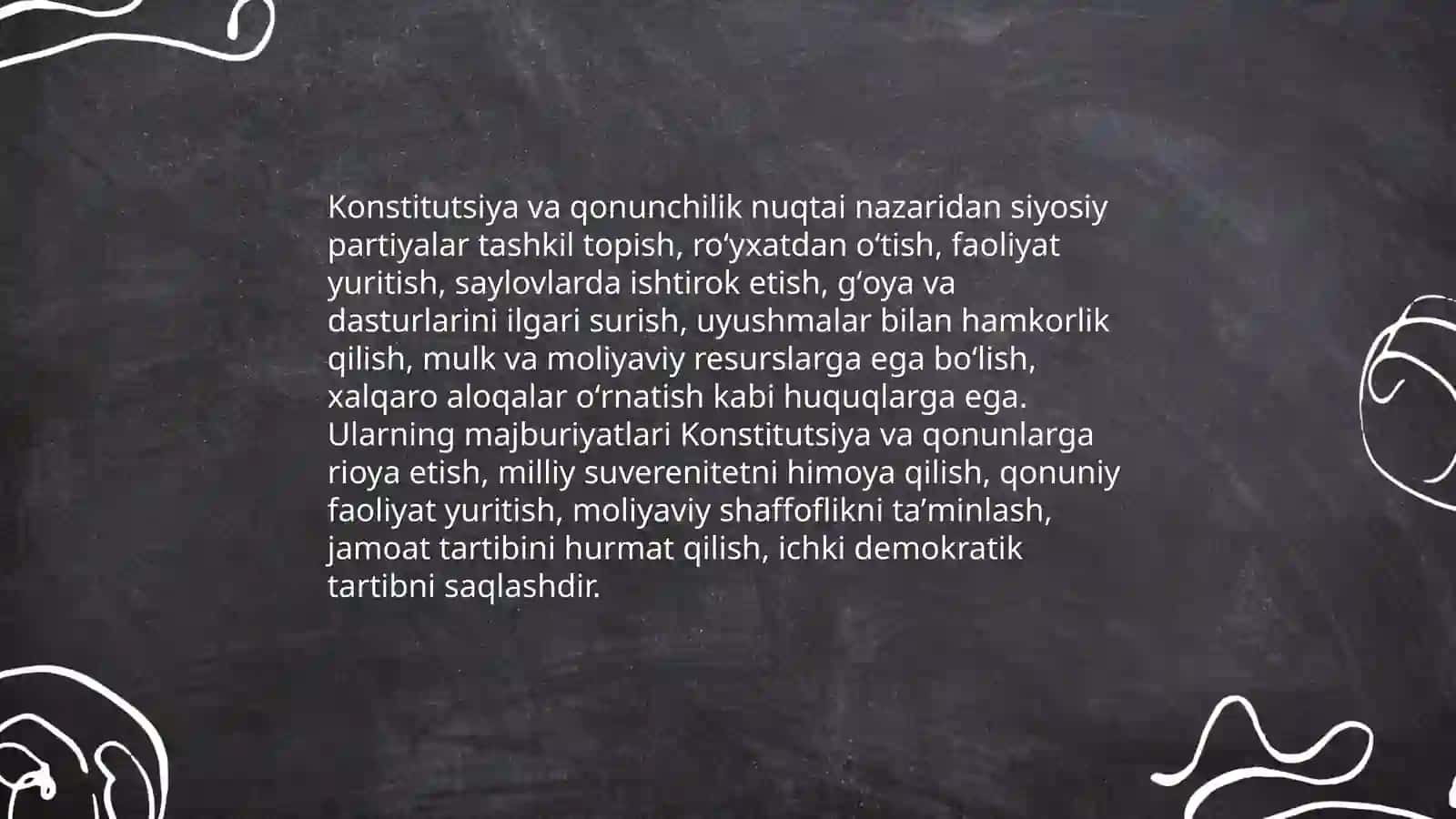 Oʻzbekiston respublikasining siyosiy partiyalari 4