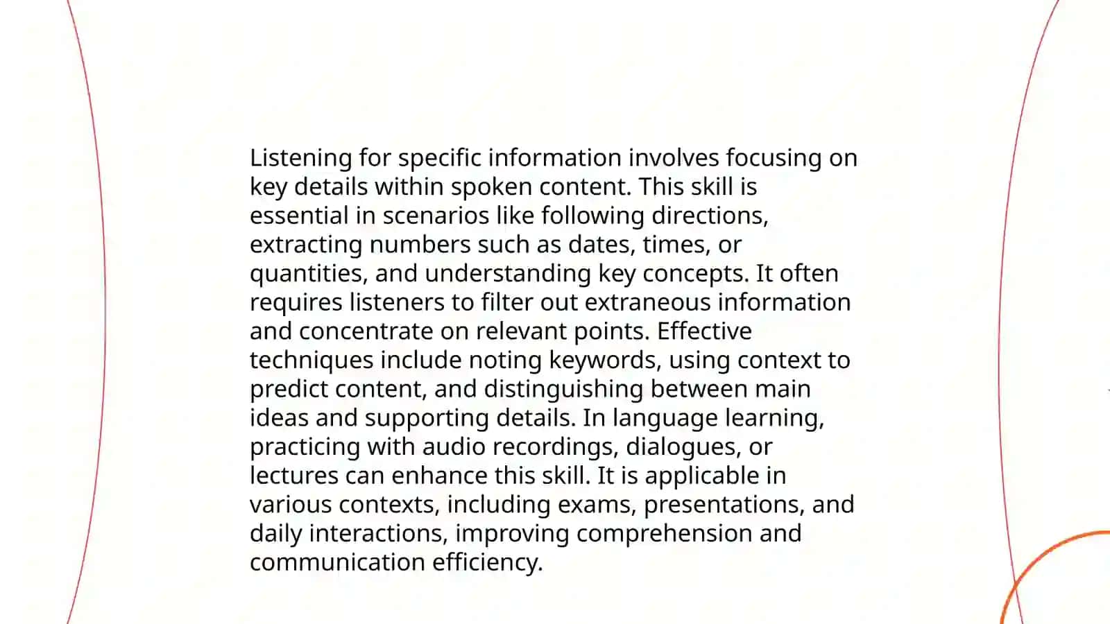 Materials for teaching listening 4