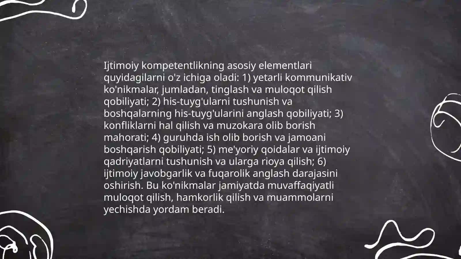 Ijtimoiy kompitentlik va mazmuni 4