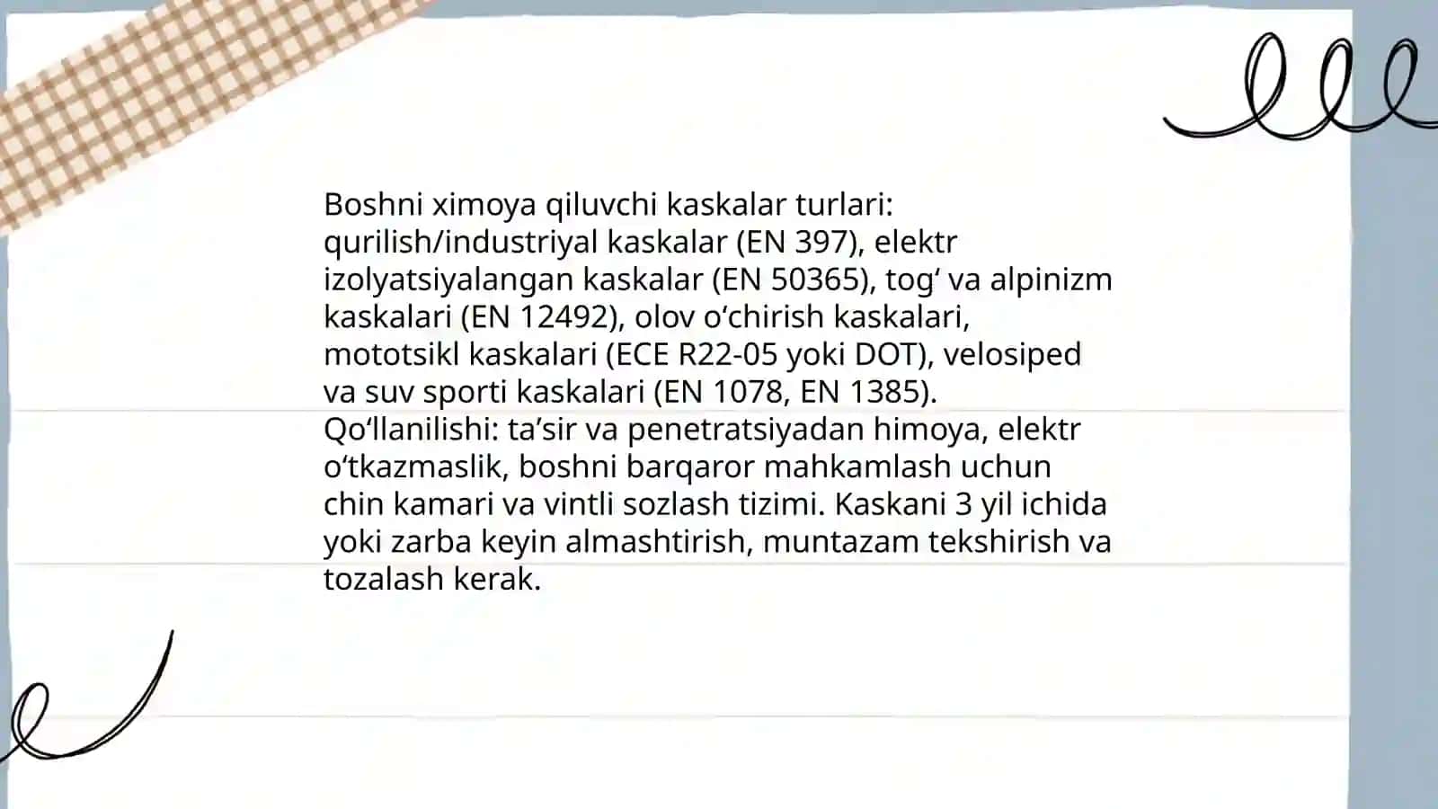 Shaxsiy ximoya vositalari 4