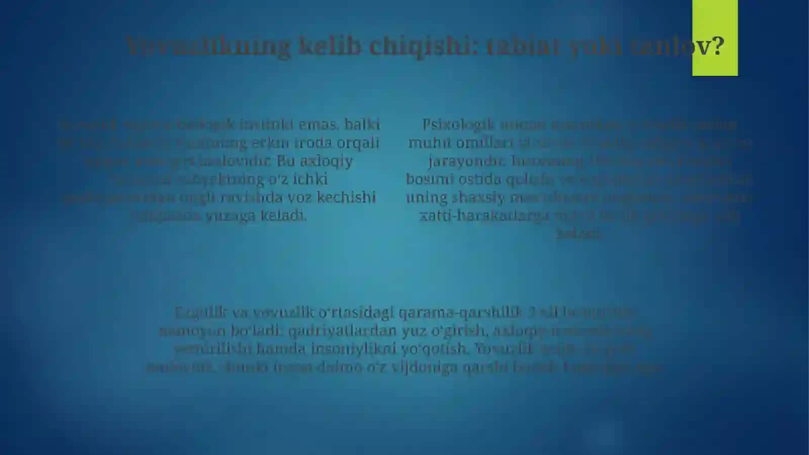 Ezgulik va yovuzlik: mohiyat va qarama-qarshilik 4