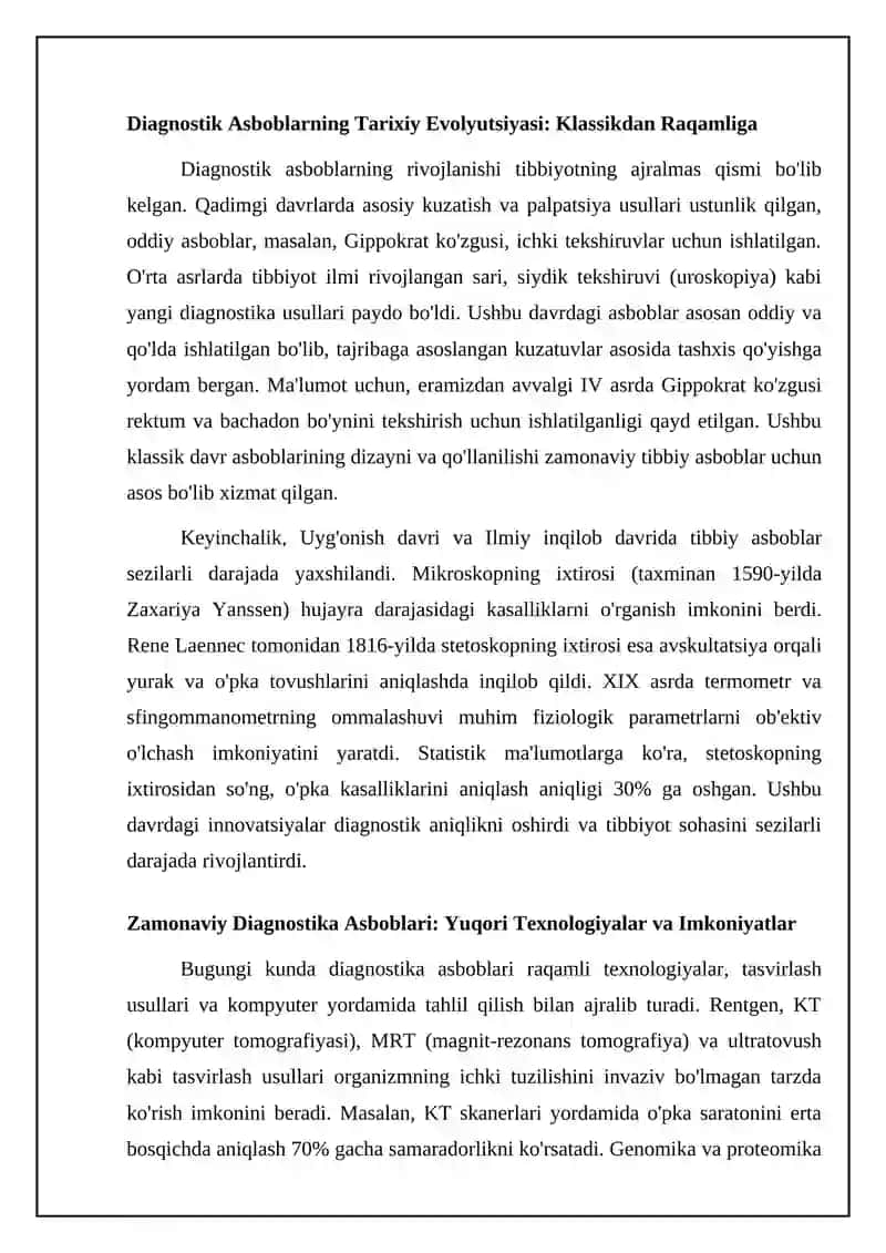 Bemorlarni asbob us kunlar bilan tekshirish 4