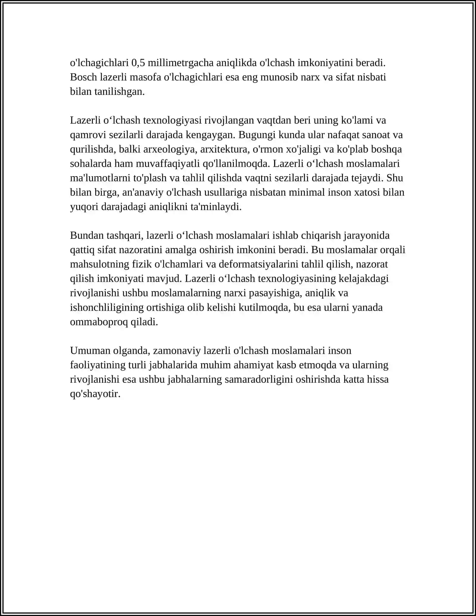 Zamonaviy Oʻlchash Vositalari 4
