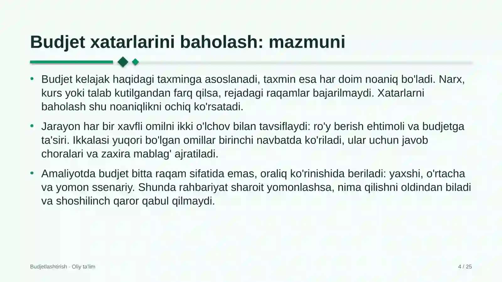 maktabgacha ta'lim tashkilotlarida budjet xatarlarini baholash 7508 4