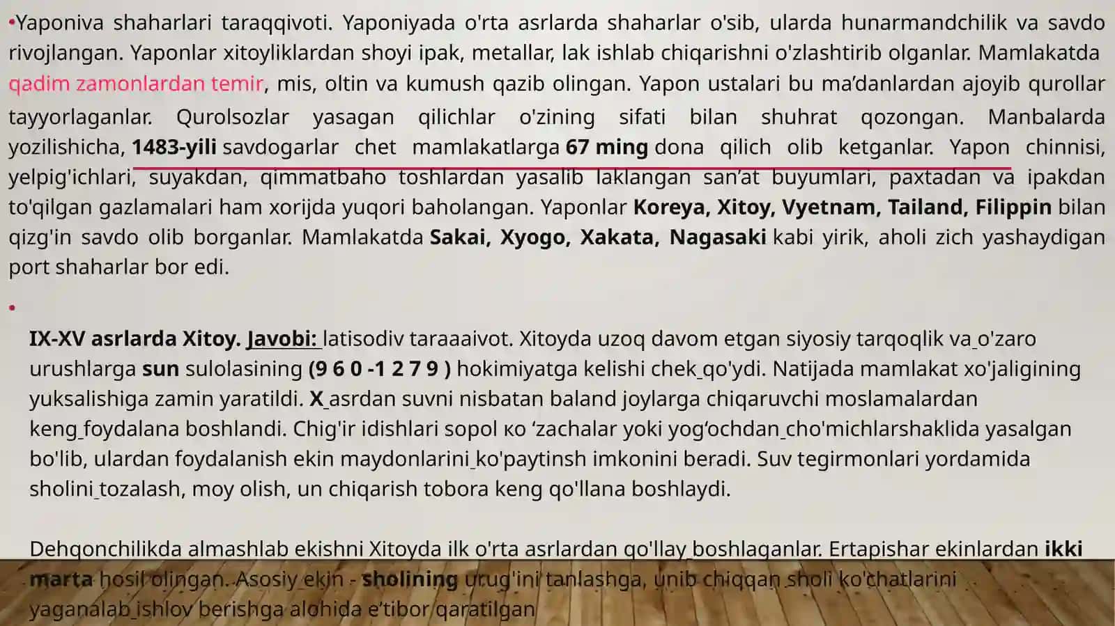 XI-XV asr Yaponya va Koreya 4