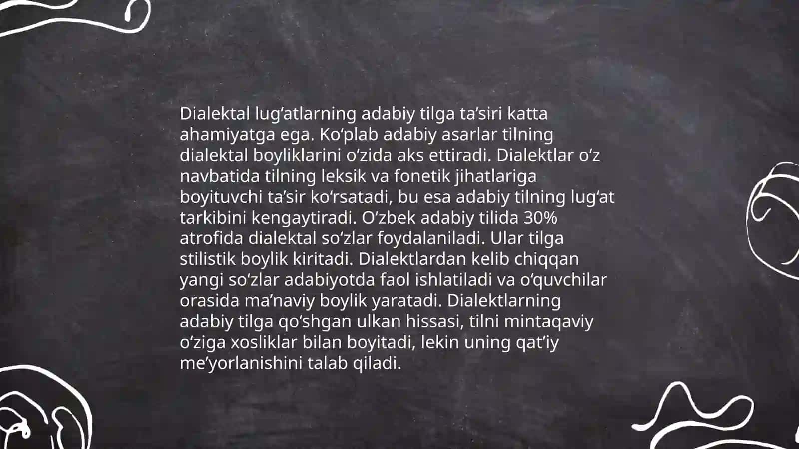 Dialekt va adabiy til o'rtasidagi bog'liqlik 4
