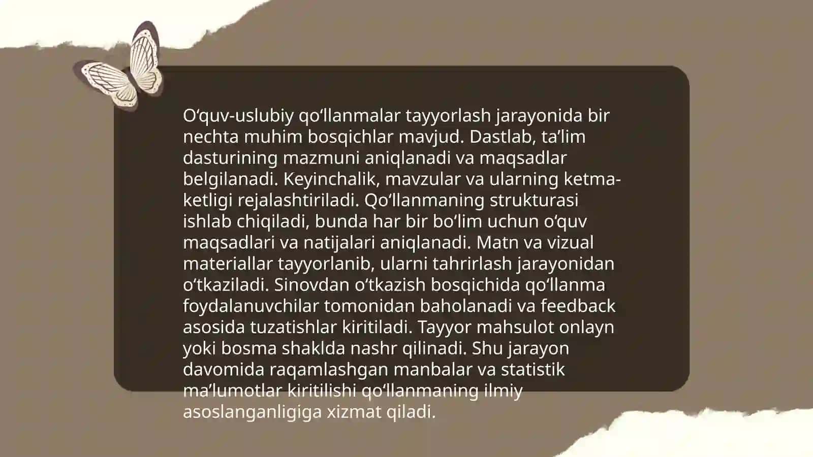 Tarbiya jarayonini tashkil etish shakllari 4