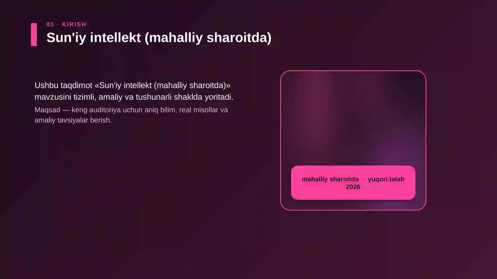 Sun'iy intellekt (mahalliy sharoitda) 4