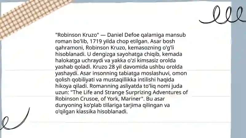 Daniel Defo ijodi 4