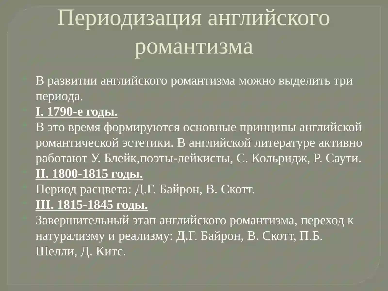 Английский романтизм 4