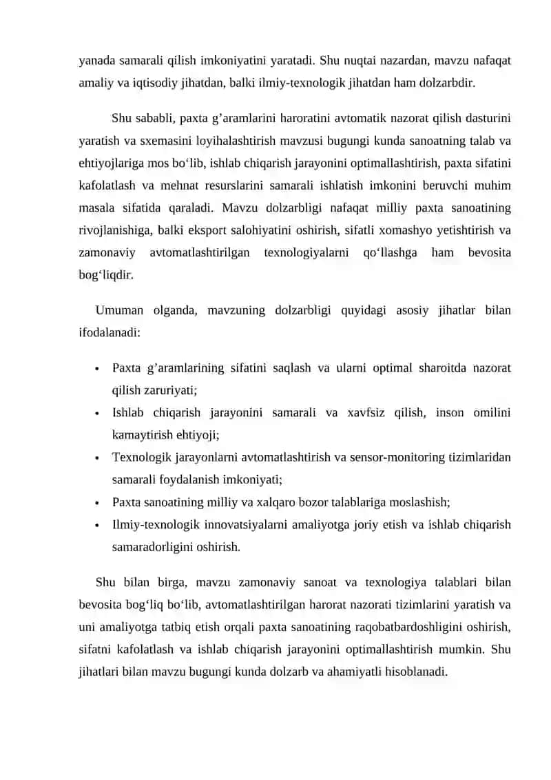 Paxta g’aramlarini haroratini avtomatik nazorat qilish dasturi 4