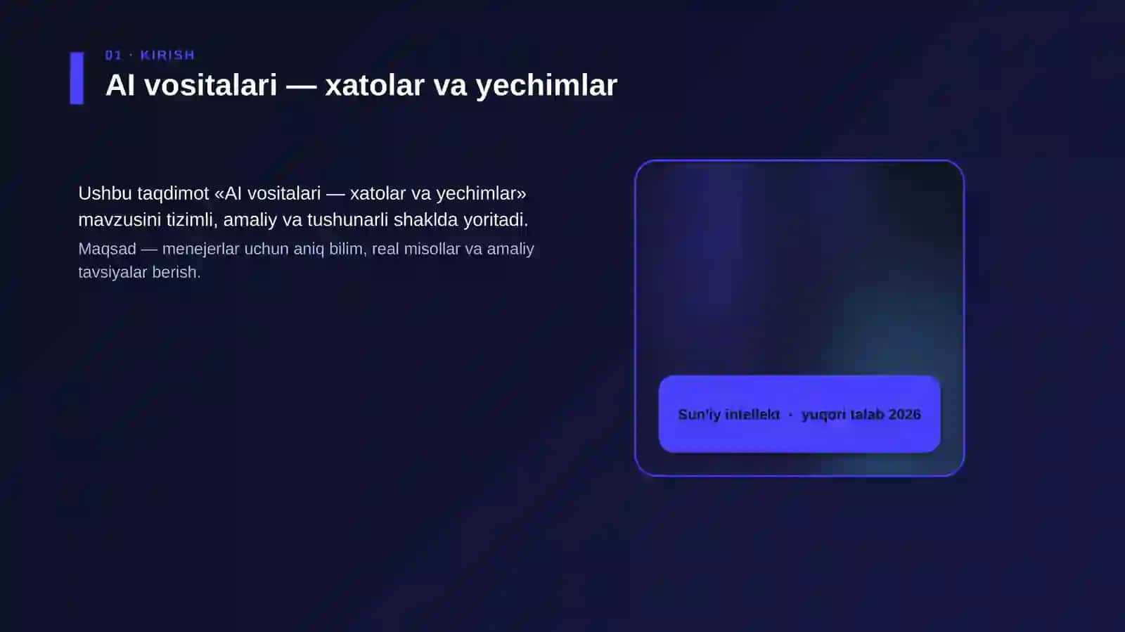 AI vositalari — xatolar va yechimlar 4
