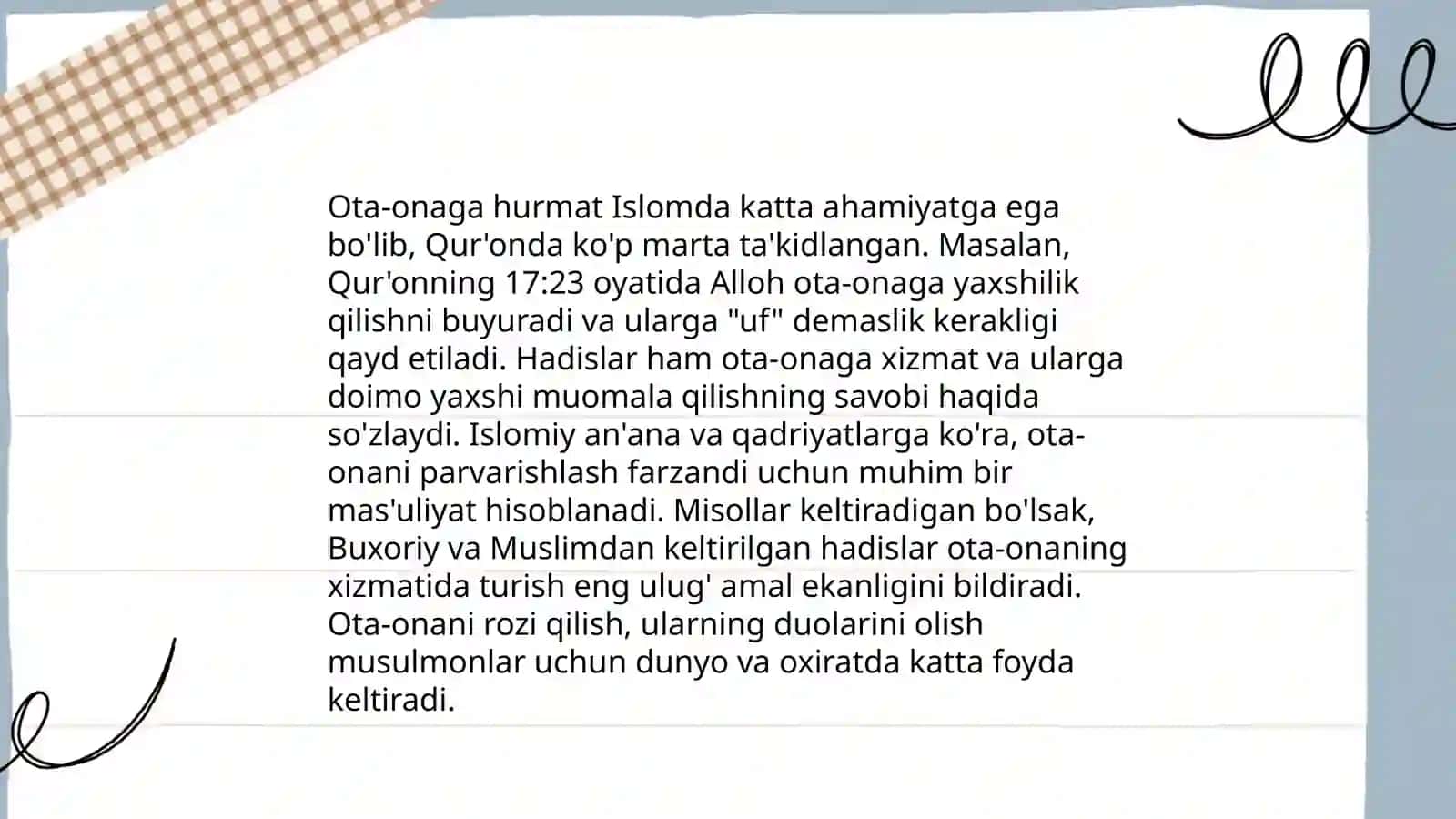 Islom dini va o'zbekona tarbiya 4