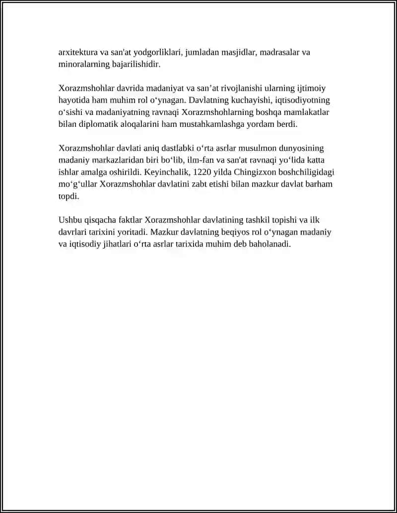 XORAZMSHOHLAR DAVLATI 4