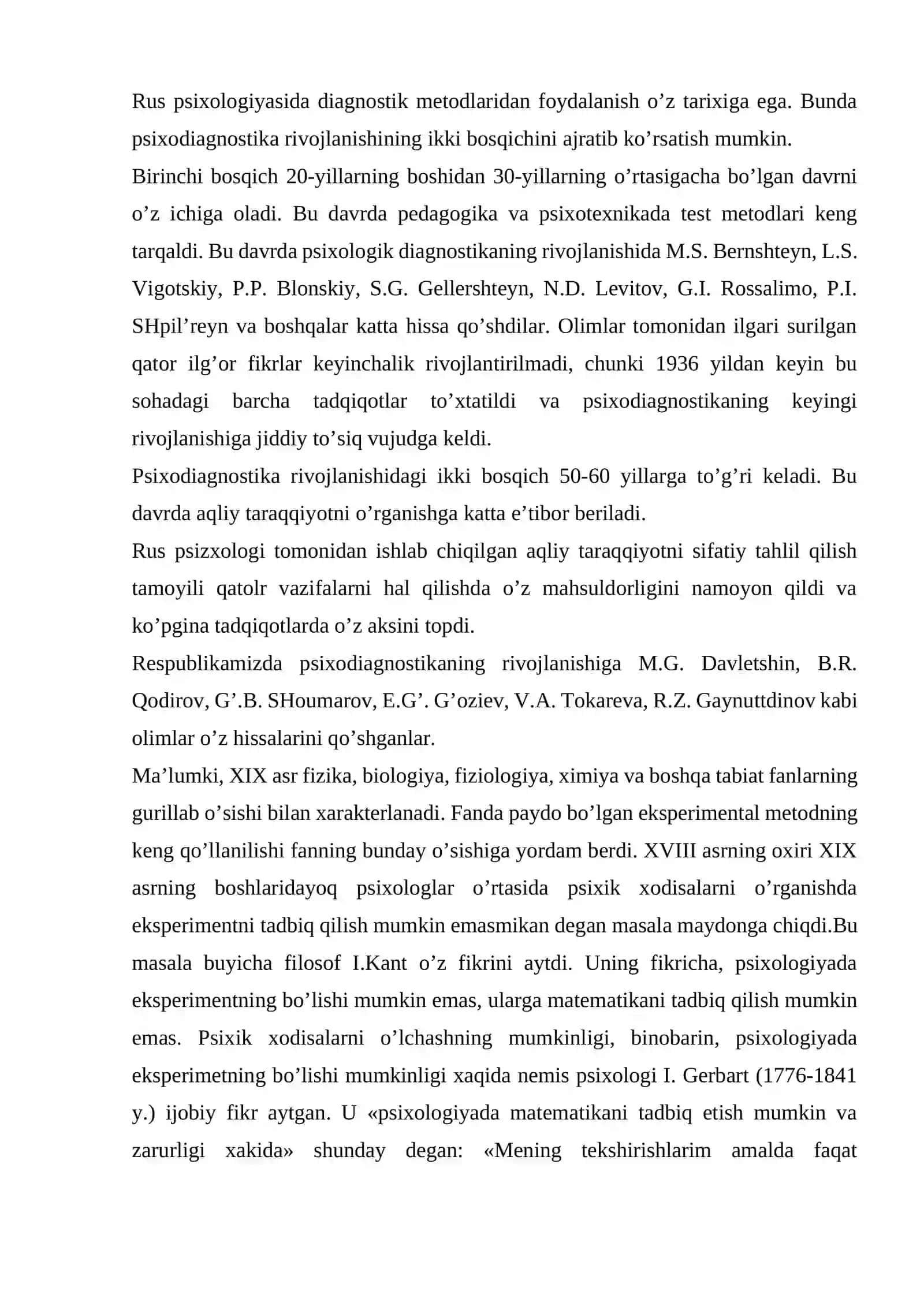 Eksperimental psixologiyaning tarixi 4