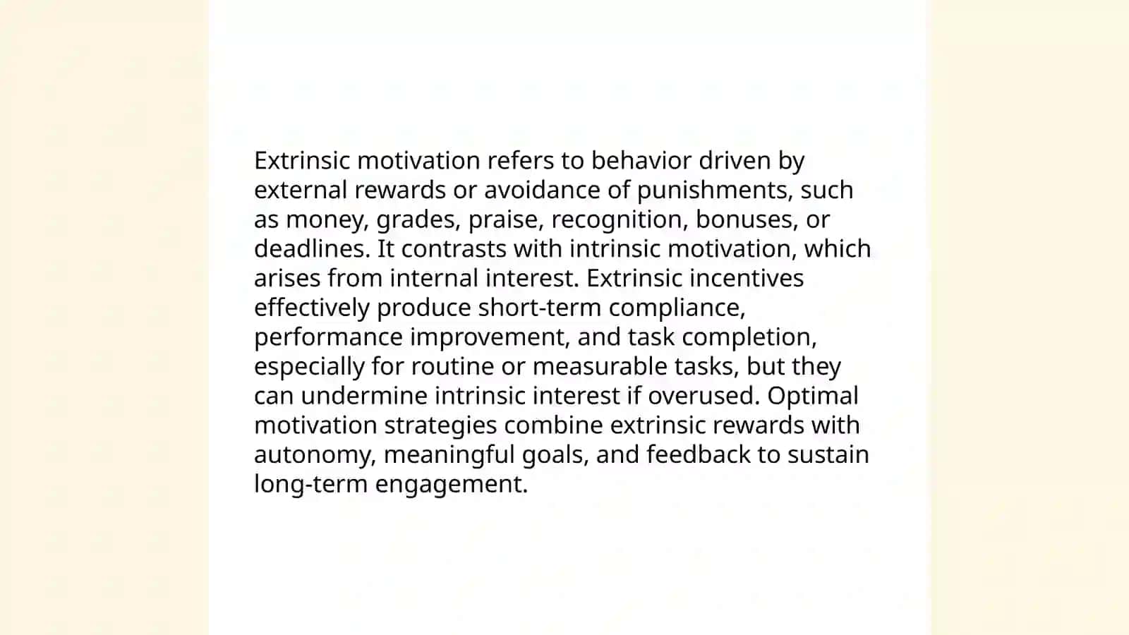 Motivation and it's types 4