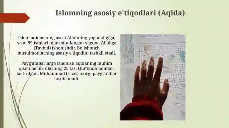 Islom dini tarixi va mohiyati mazmuni 4