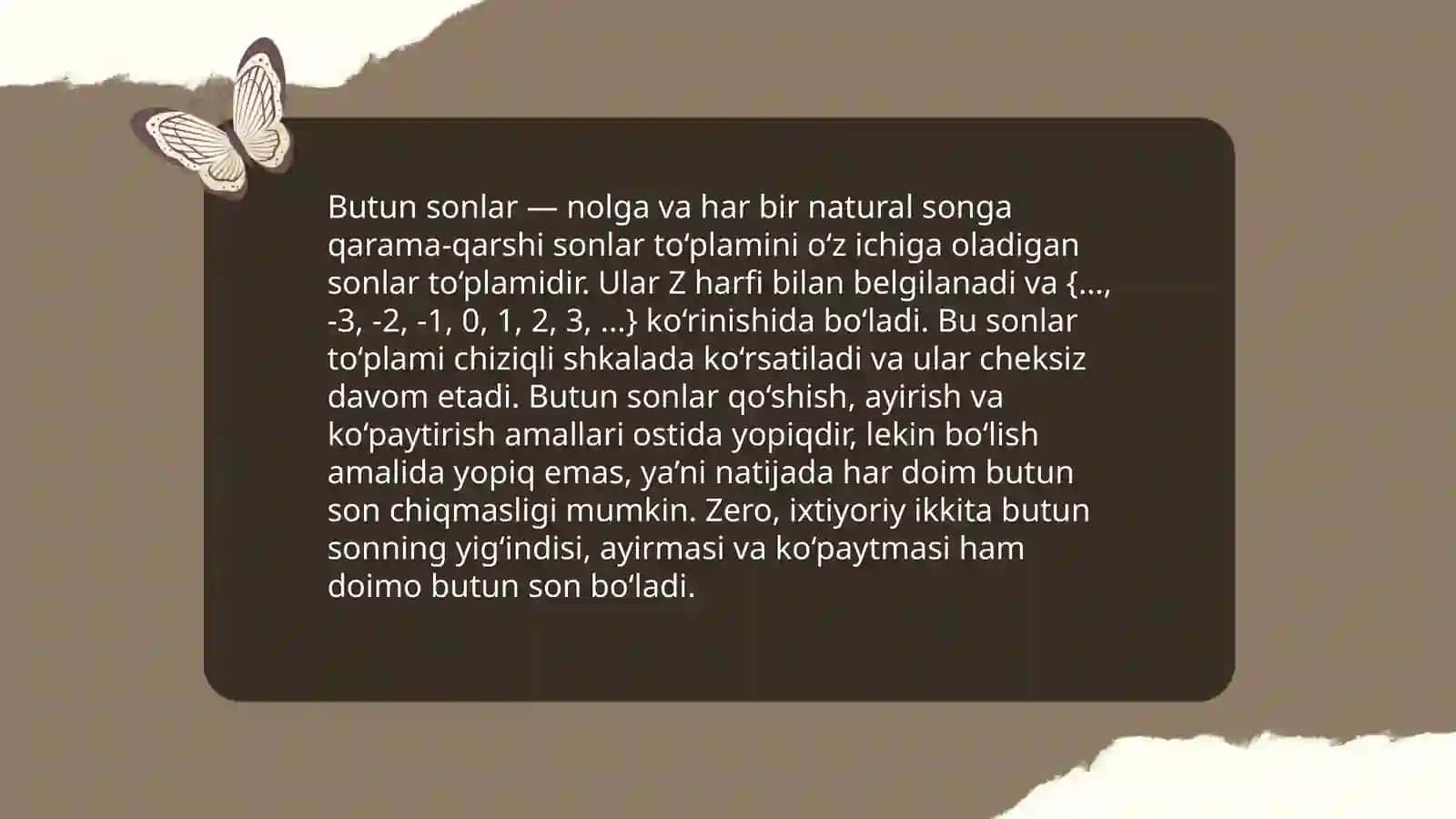 Butun sonni hisoblash 4
