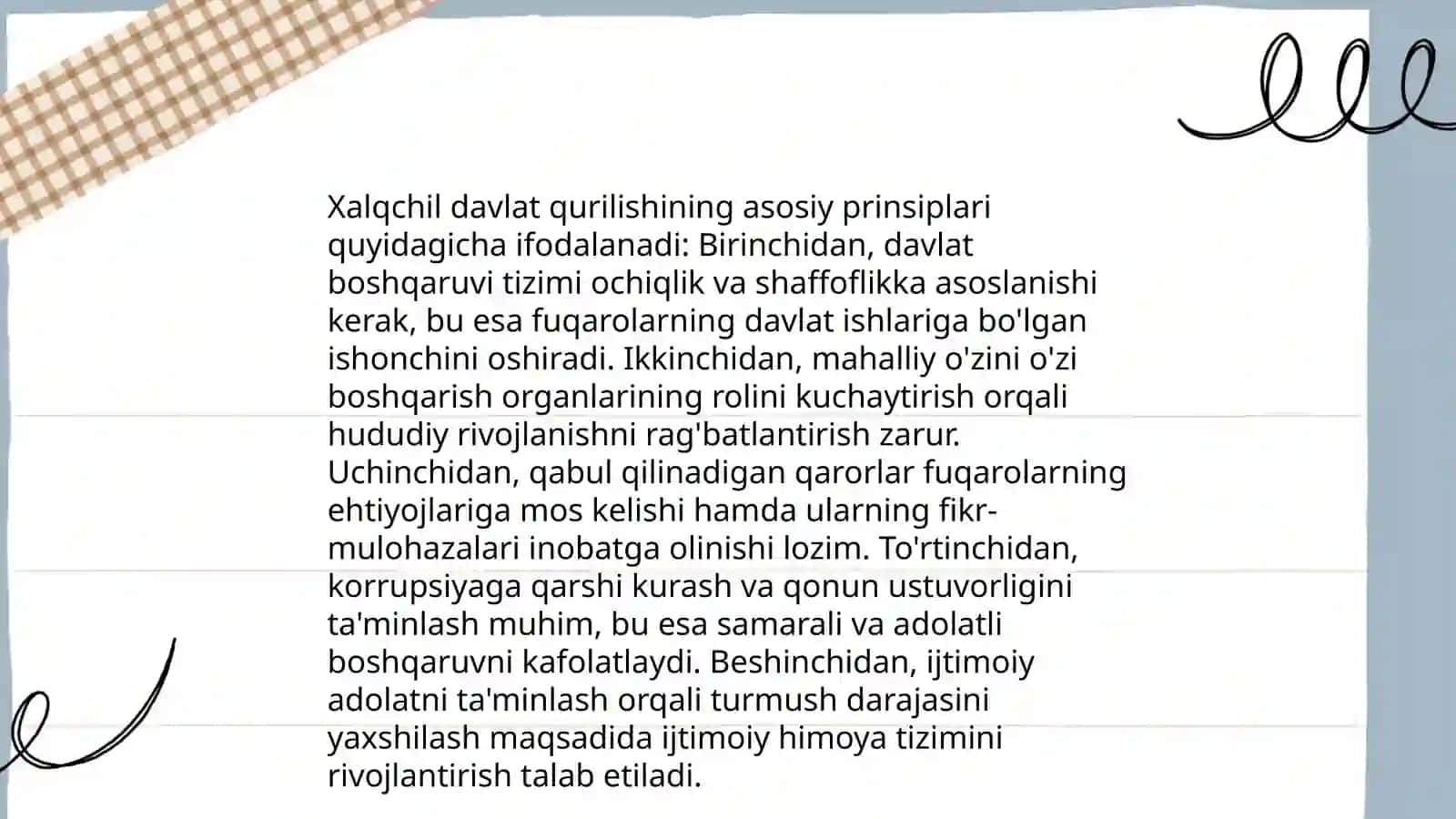 Yangi Oʻzbekistonda xalqchil va insonparvar davlat qurishning ijtimoiy-siyosiy ahamiyati 4