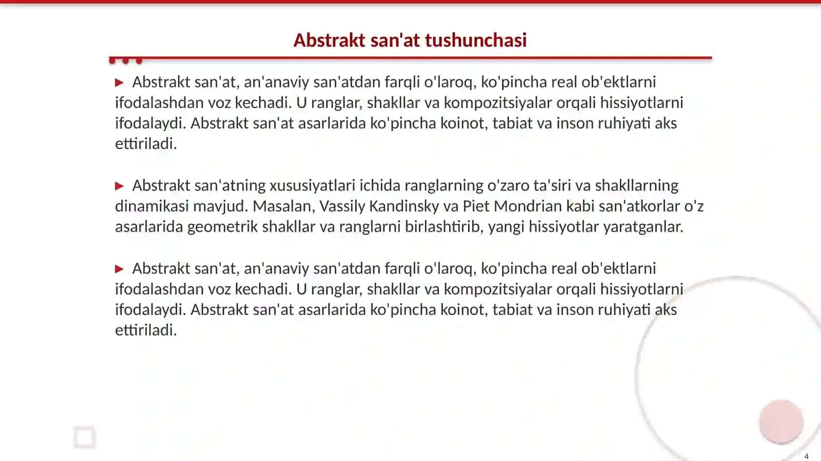Abstrakt kompozitsiya chizish va bo‘yash 4