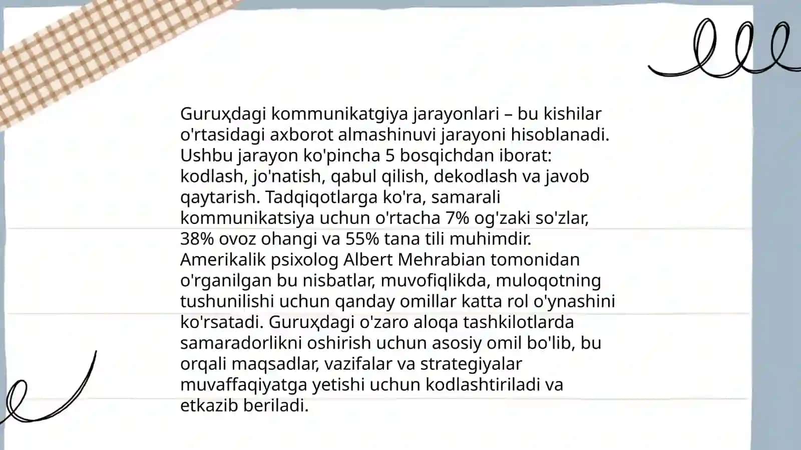Gurux tuzishning determinantlari 4