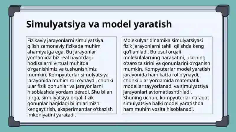 Zamonaviy fizikada kompyuterlar 4