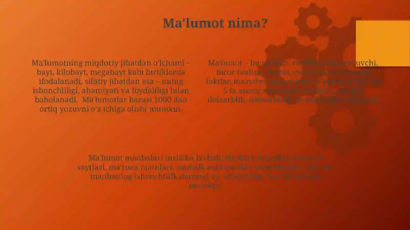 Ma'lumot manbalari turlari 4