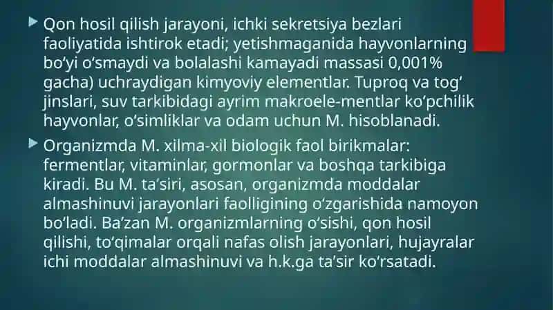 Mikroelementlar haqida 4