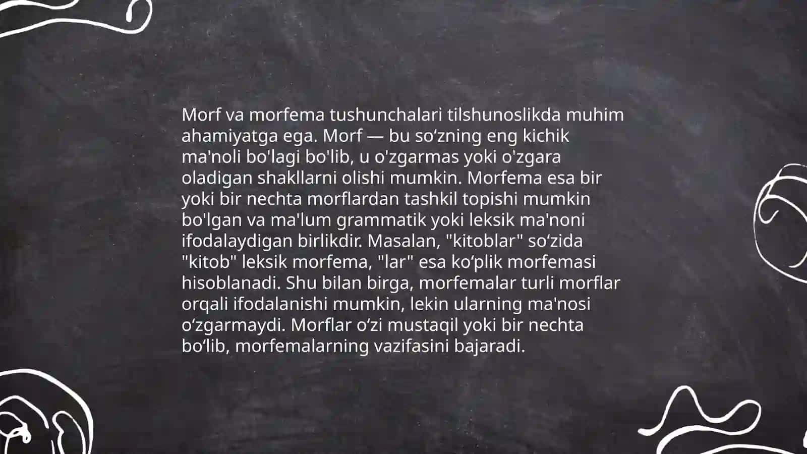 Morf va morfema 4