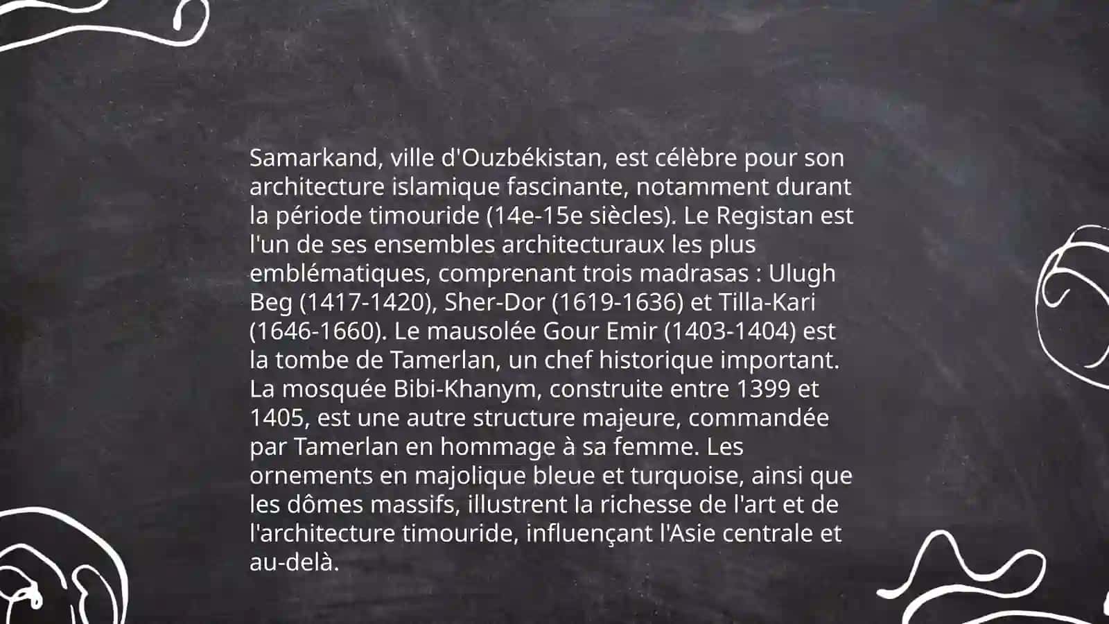 Les monuments historiques de Samarkand 4
