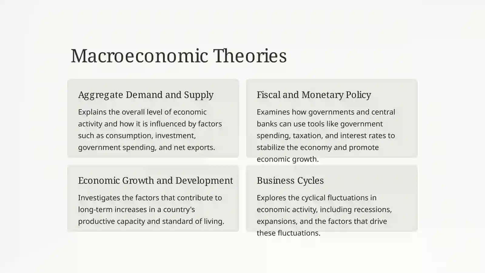 Economic Theory Foundations 4