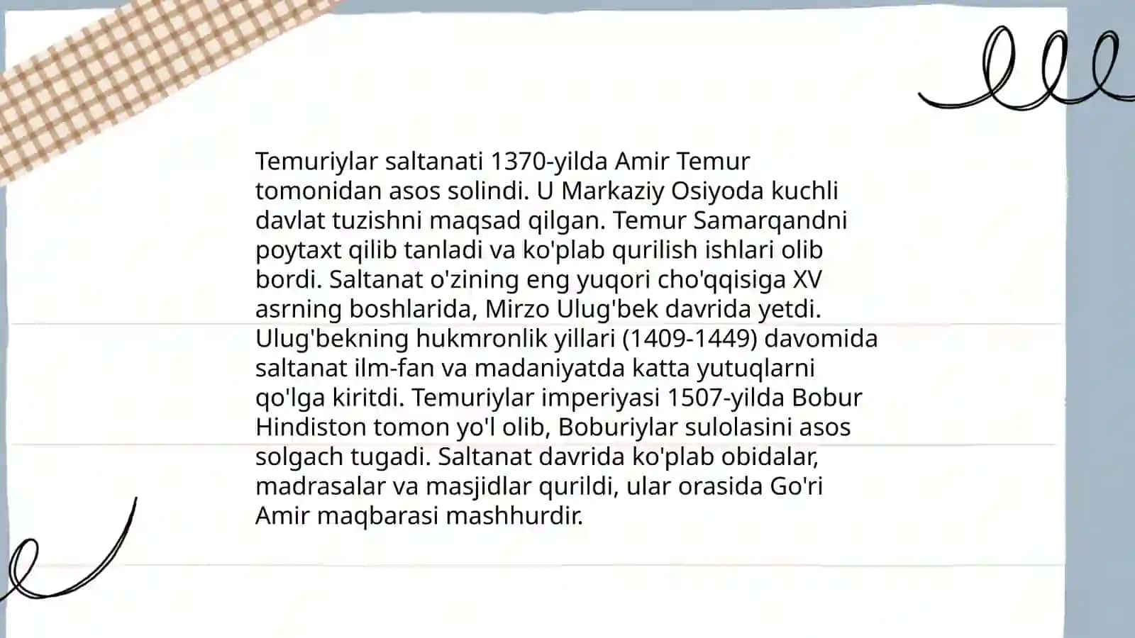Temuriylar tarixi davlat muzeyi 4