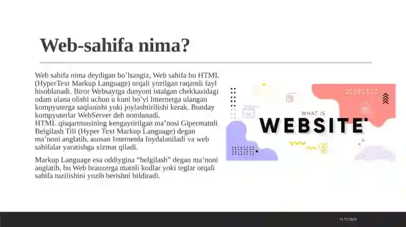 Web-hujjatlar yaratish usullari 4