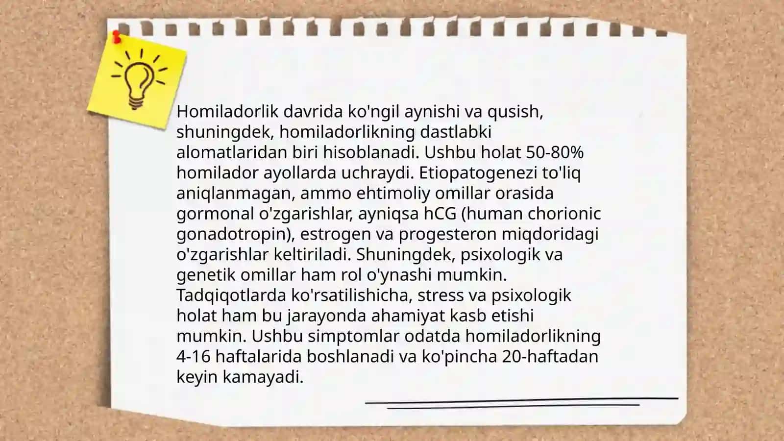 Homiladorlar ko'ngil aynishi va qusishi. Etiopatagenezi, tasnifi, klinikasi va davolash tamoyillari. To'g'ri ovqatlanish prinsiplari. Homiladorlik davridagi gipertenziv holatlar. Preklampsiya, eklampsiya, Etiopatagenezi tasnifi, klinikasi, tashxislash davolash tamoyillari 4