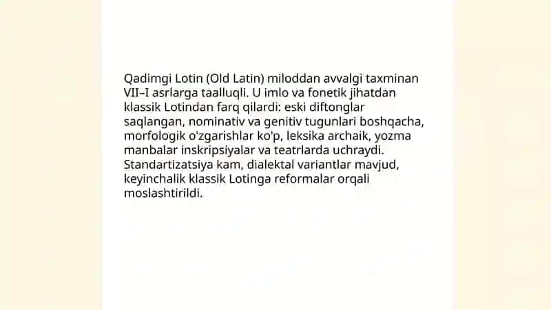 Lotin tili tarixi 4