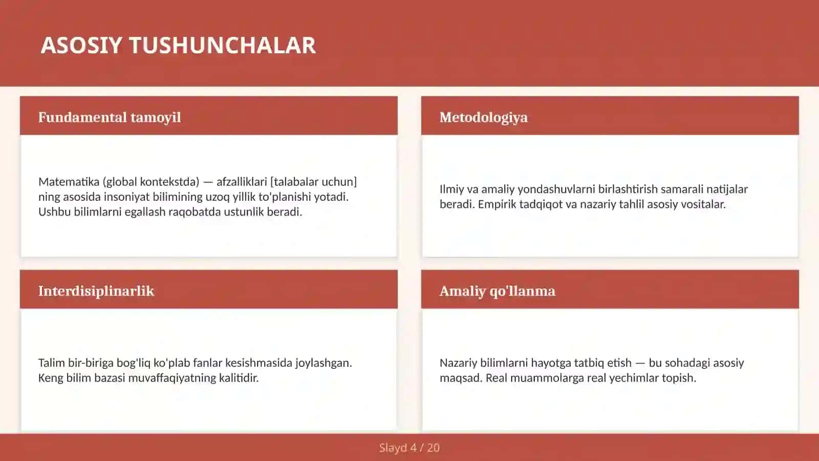 Matematika (global kontekstda) — afzalliklari [talabalar uchun] 4