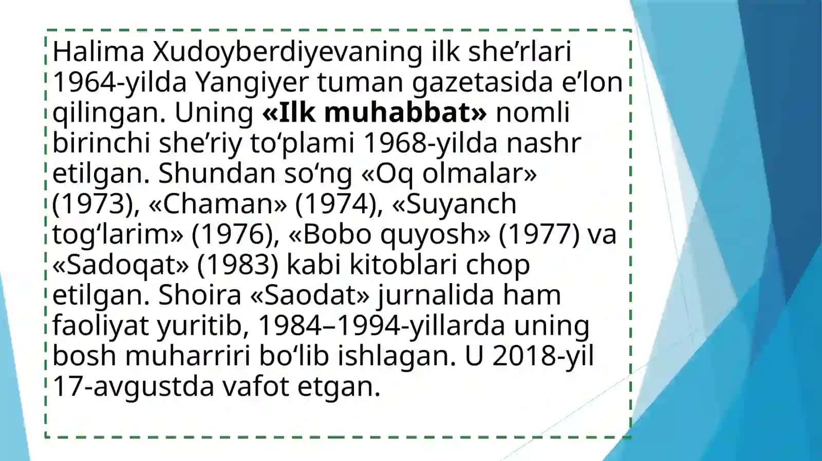 Halima Xudoyberdiyeva she’riyati 4