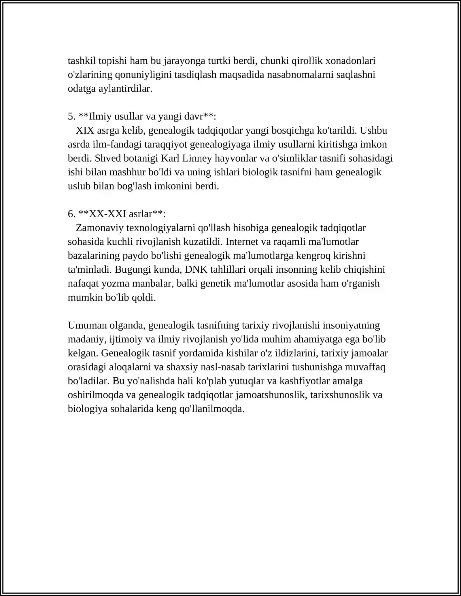 TILLARNING GENEALOGIK TASNIFI 4