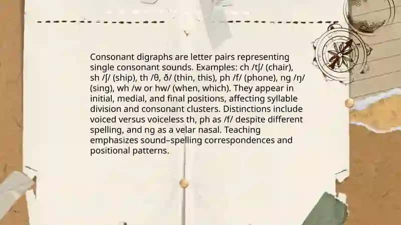 Consonant and pairs 4
