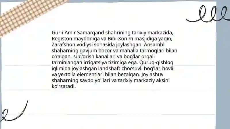Amir Temur maqbarasi 4