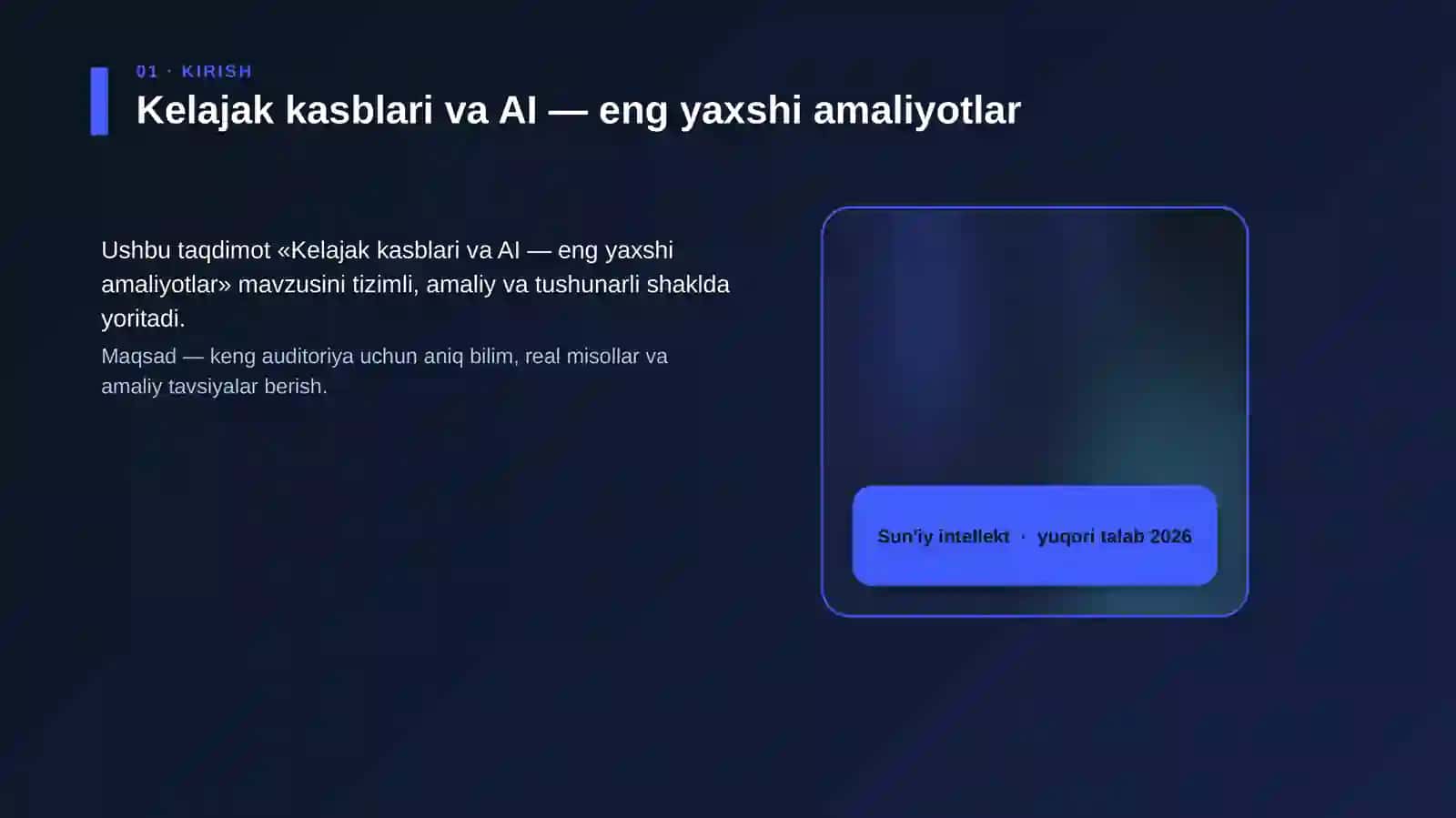Kelajak kasblari va AI — eng yaxshi amaliyotlar 4
