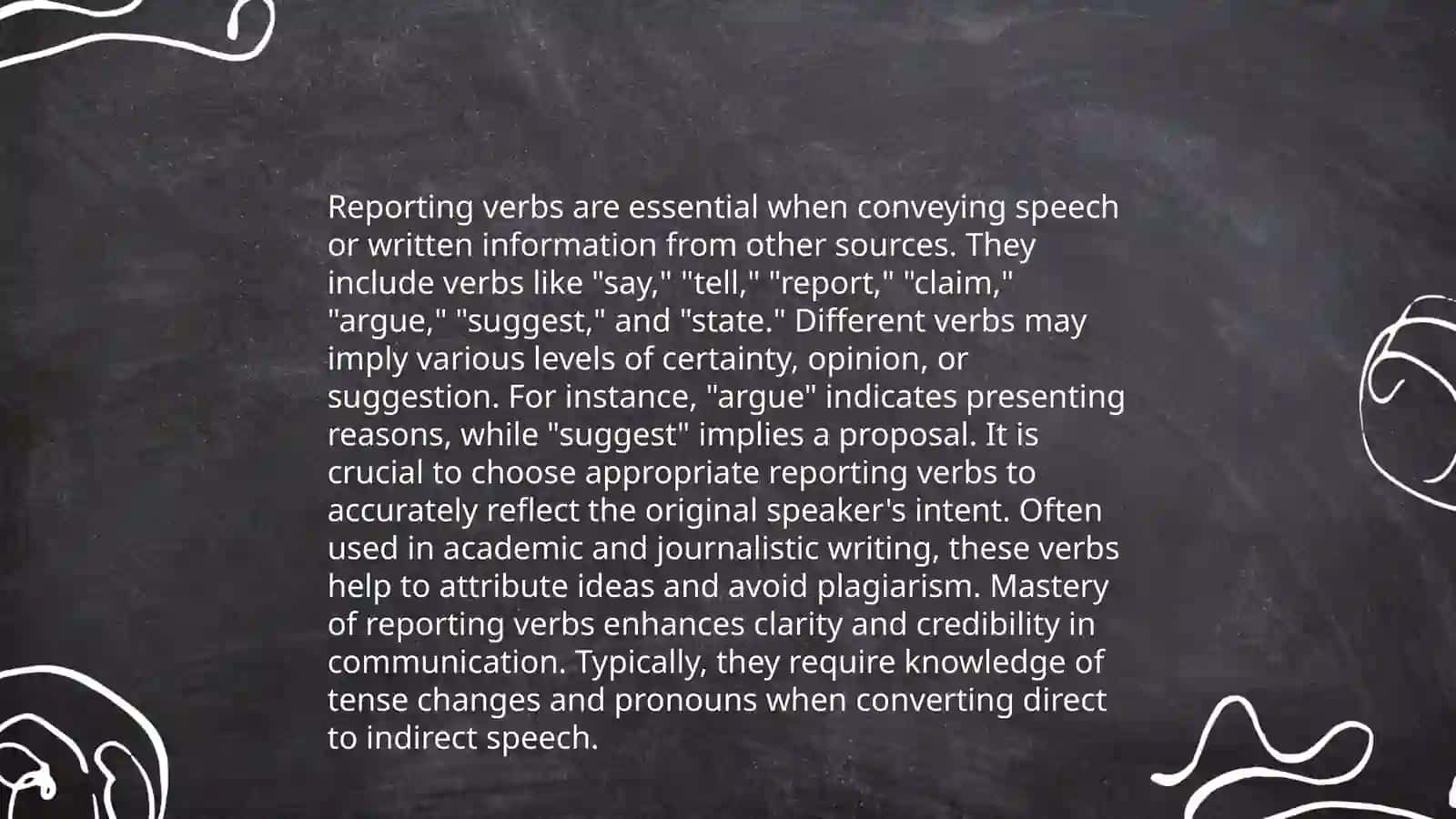 Reported speech 4