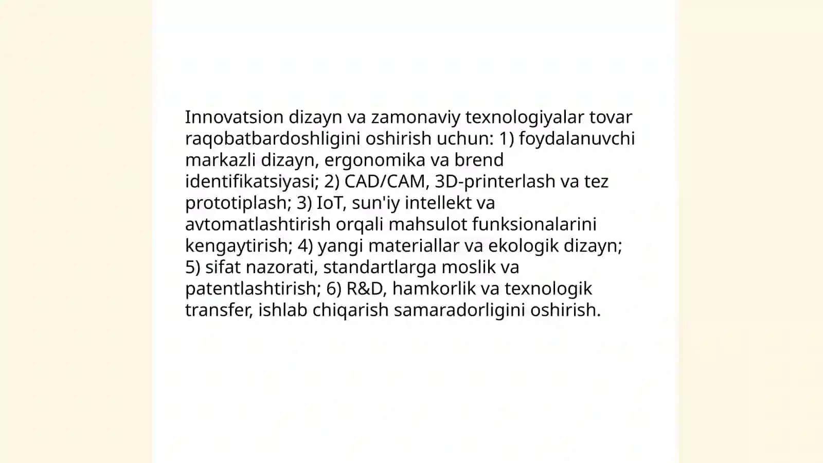 Tovar sifatini boshqarish 4