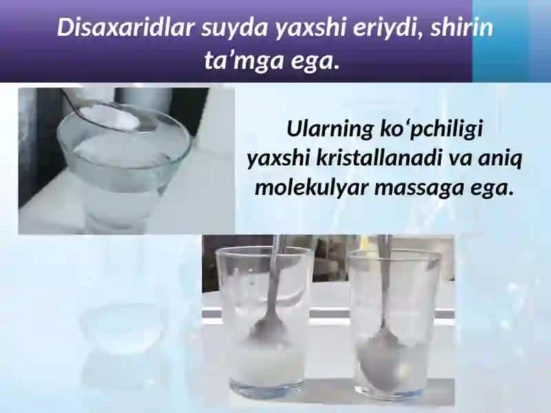 Disaxaridlar,polisaxaridlar.Olinishivaxossalari 4